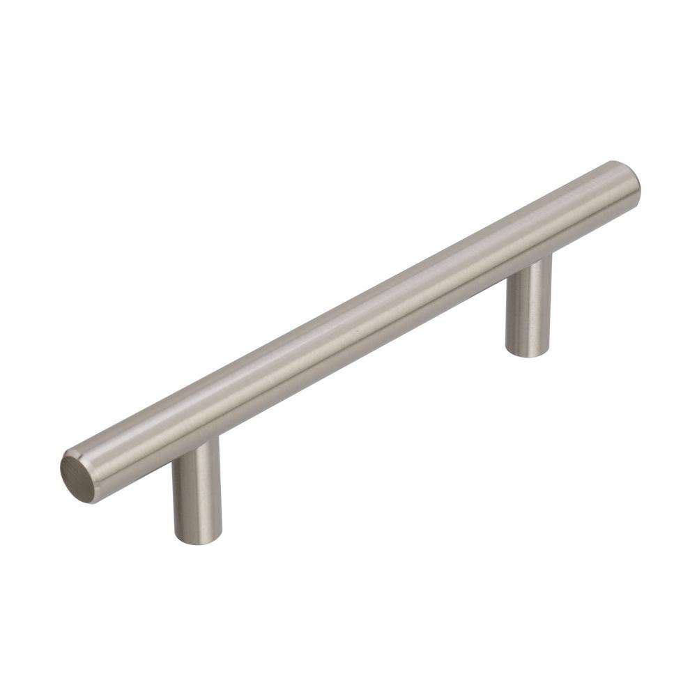 Modern Nickel Drawer Pulls Cabinet Hardware The Home Depot