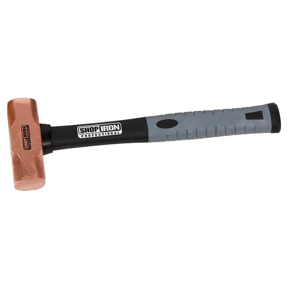 Shop Iron 3 Lbs. Brass Non-sparking Hammer-tit63040 - The Home Depot