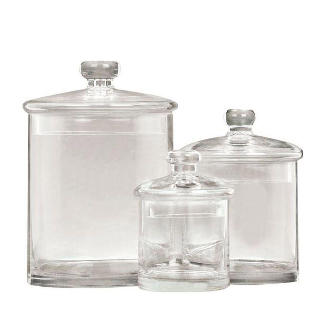  Home  Decorators  Collection  Adelle Assorted Clear Glass  Jar 