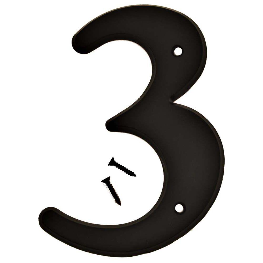 #7 HyKo 20401583 Numbering Plastic 6" Black
