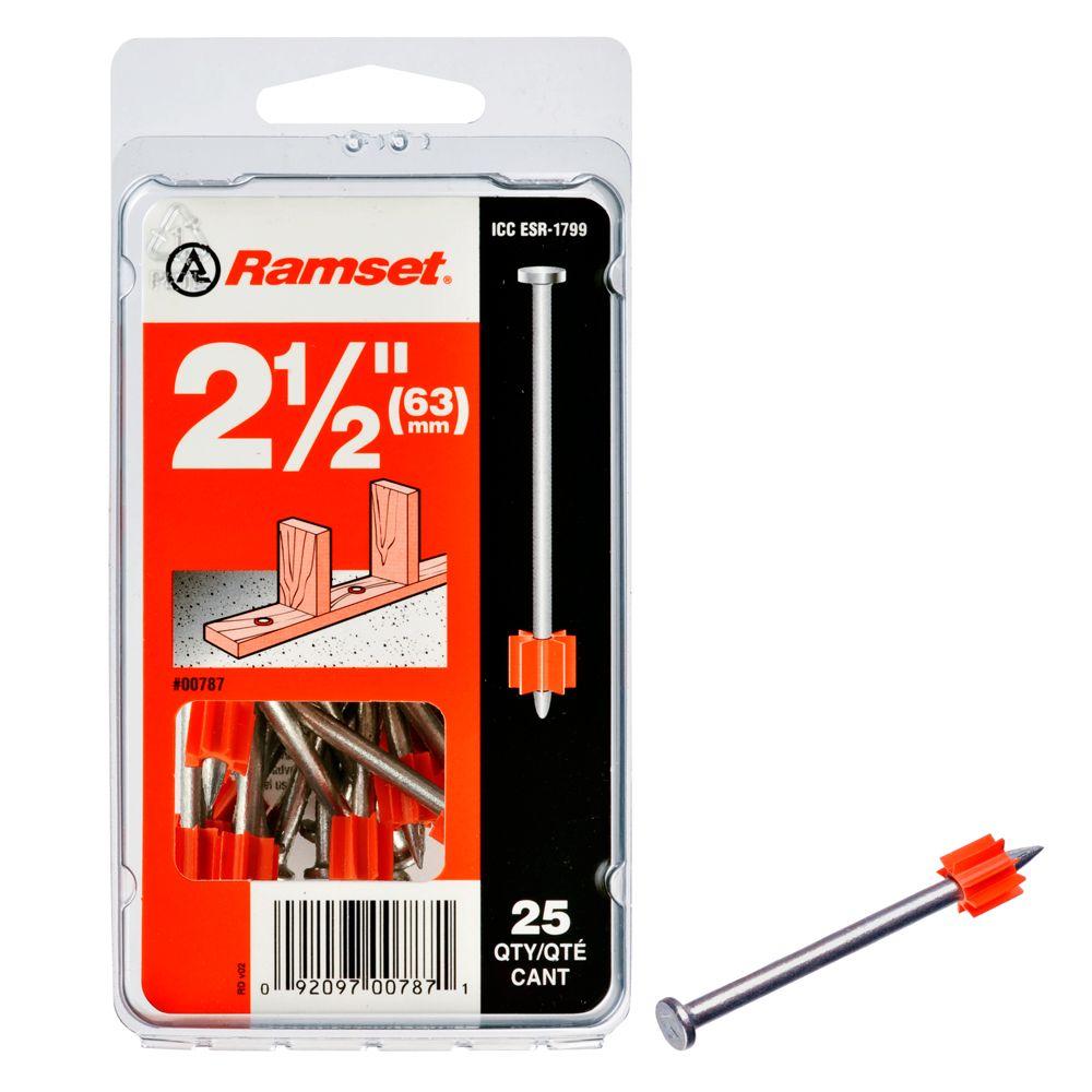 Ramset 21/2 in. Drive Pins (25Pack)00787 The Home Depot