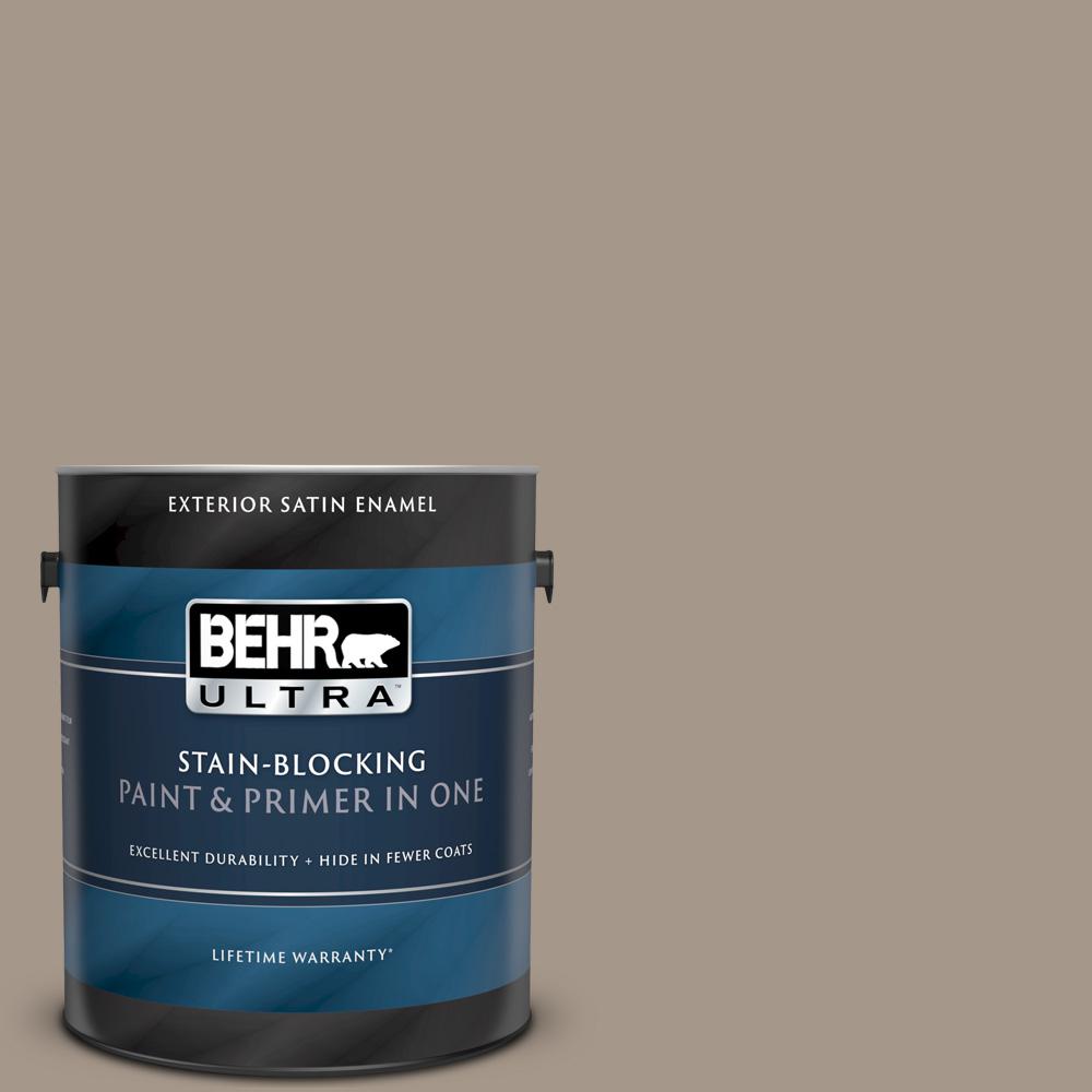 BEHR ULTRA 1 gal. N2204 Shiitake Satin Enamel Exterior