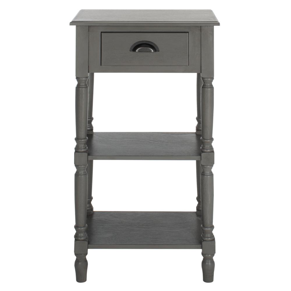 Safavieh Chucky Gray Storage End TableAMH5731A The Home Depot
