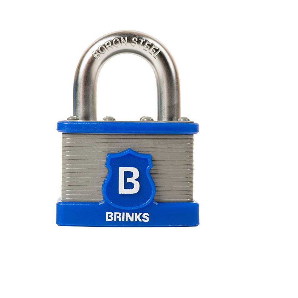 Brinks Commercial 50 mm Laminated Steel Padlock with Boron Steel