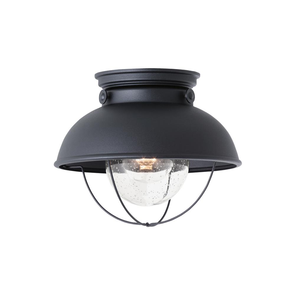 Coastal Nautical Outdoor Ceiling Lighting The W 1 Light Black Outdoor Flush Mount