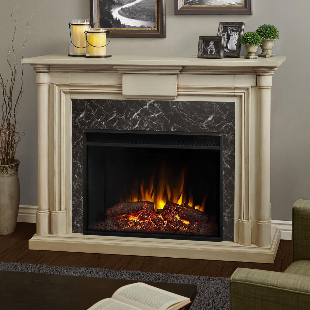 Real Flame Maxwell Grand 58 In Ventless Electric Fireplace In