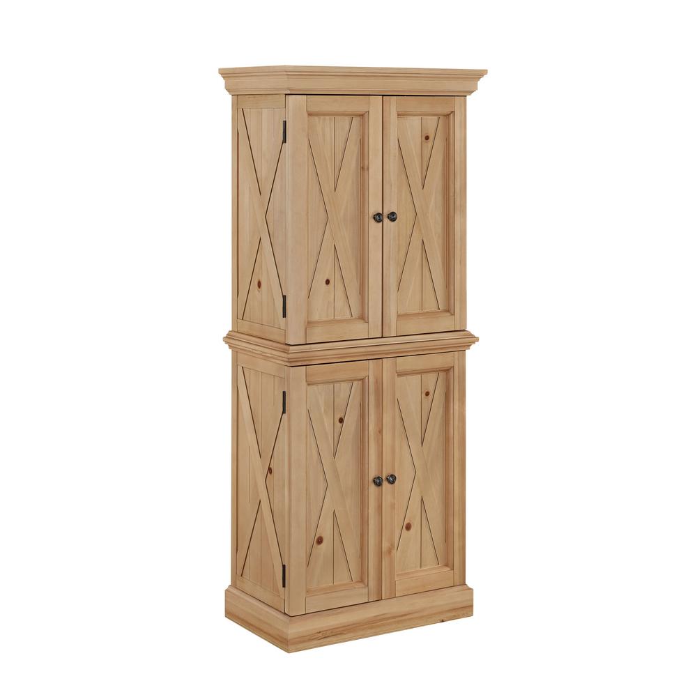 Brown Farmhouse Pantry Cabinets Kitchen Dining Room Furniture The Home Depot