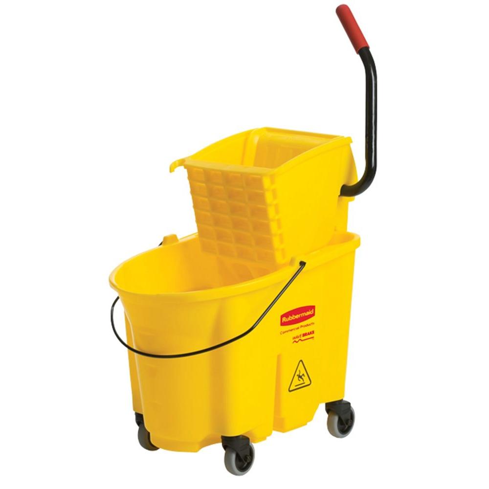 Rubbermaid Commercial Products WaveBrake 8.75 Gal. Plastic Mop Bucket with... by Rubbermaid Commercial Products