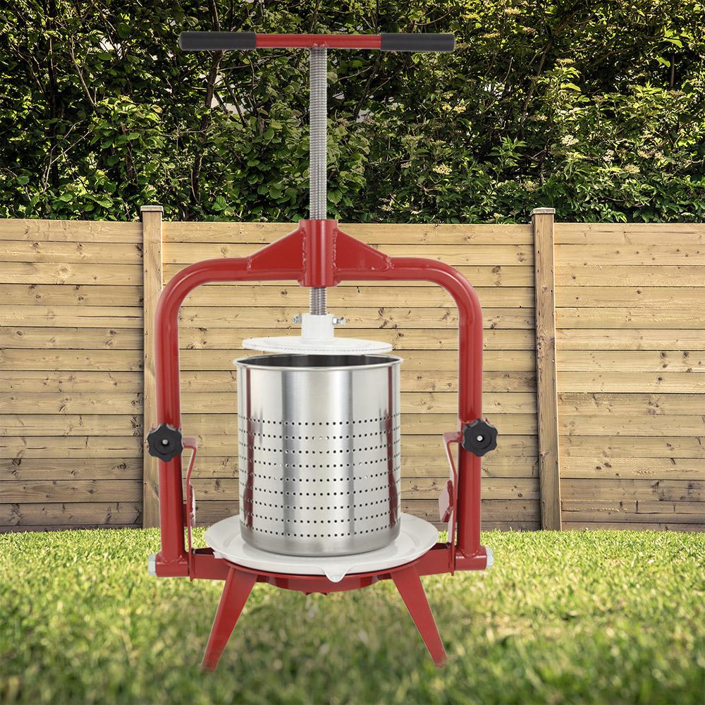 TSM Products Stainless Steel Harvest Fruit Wine Press 14Liter