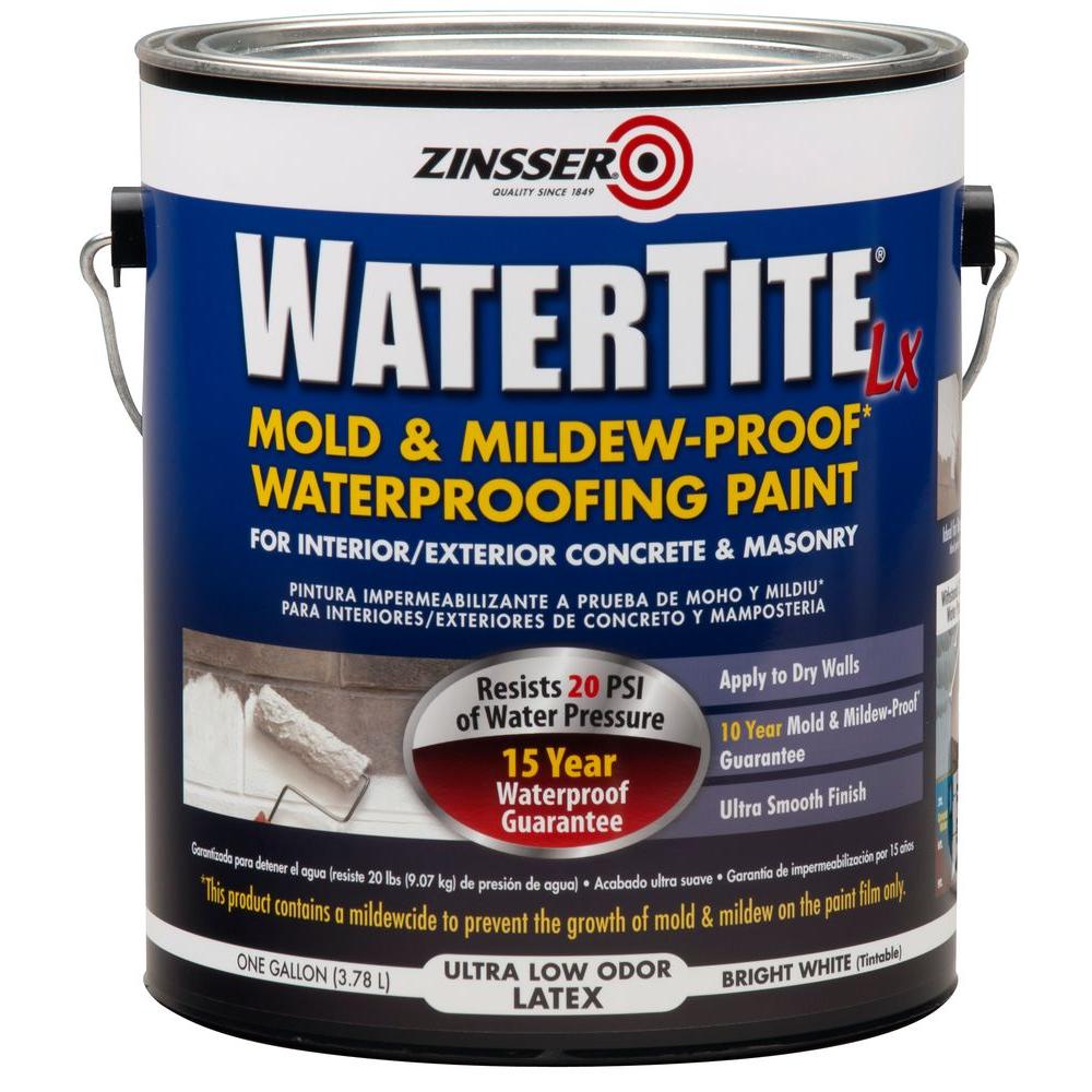 Waterproofer Sealer Flat Matte Concrete Brick Masonry Stone Watere Lx Low Voc Mold And Mildew Proof White Water Based Waterproofing