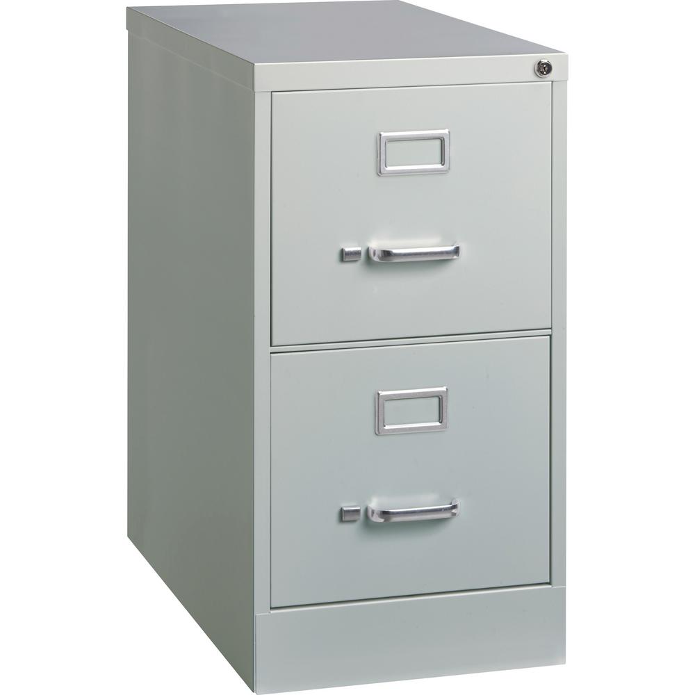 Lorell 15 In X 25 In X 28 4 In 2 Drawer Light Gray Vertical