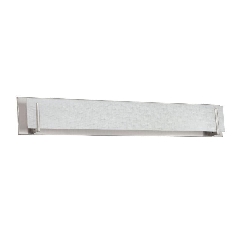 Designers Choice Collection Aurora Series 7 Light Satin Nickel Designers Choice Collection Aurora Series 7 Light Satin Nickel Vanity With Linen Gl