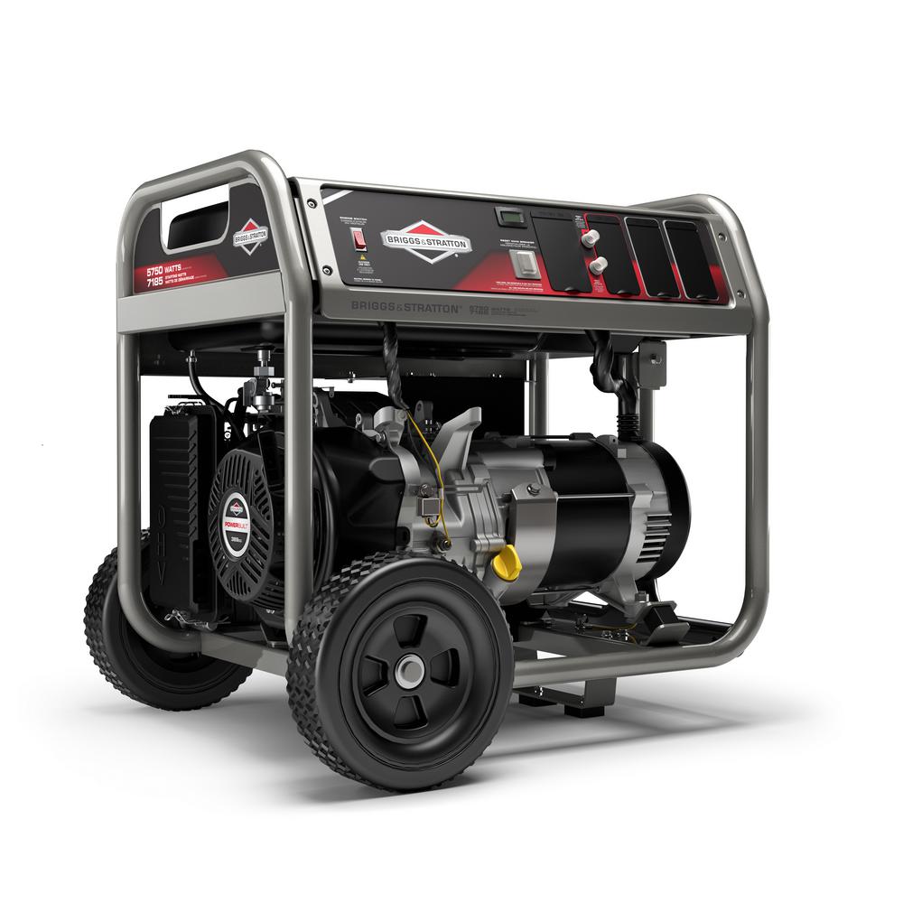 PowerBoss 5,250-Watt Gasoline Powered Recoil Start Portable Generator ...