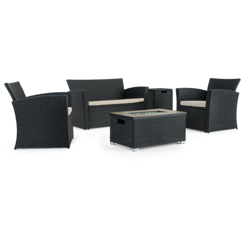 Fire Pit Sets Outdoor Lounge Furniture The Home Depot