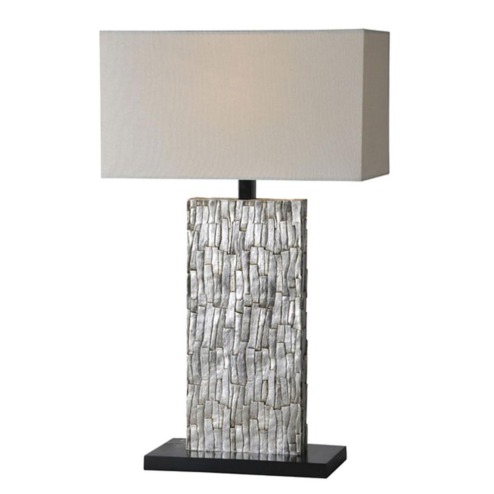 Illumine Luna 28 In Silver Leaf Table Lamp Cli Df49538055 The Luna 28 In Silver Leaf Table Lamp