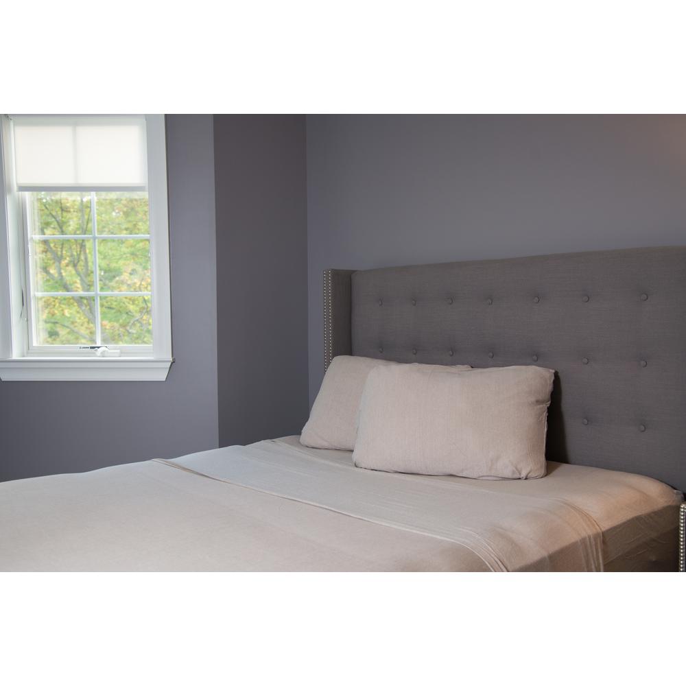 Elegant Comfort 1500 Series 4Piece Navy Blue Triple Marrow Embroidered