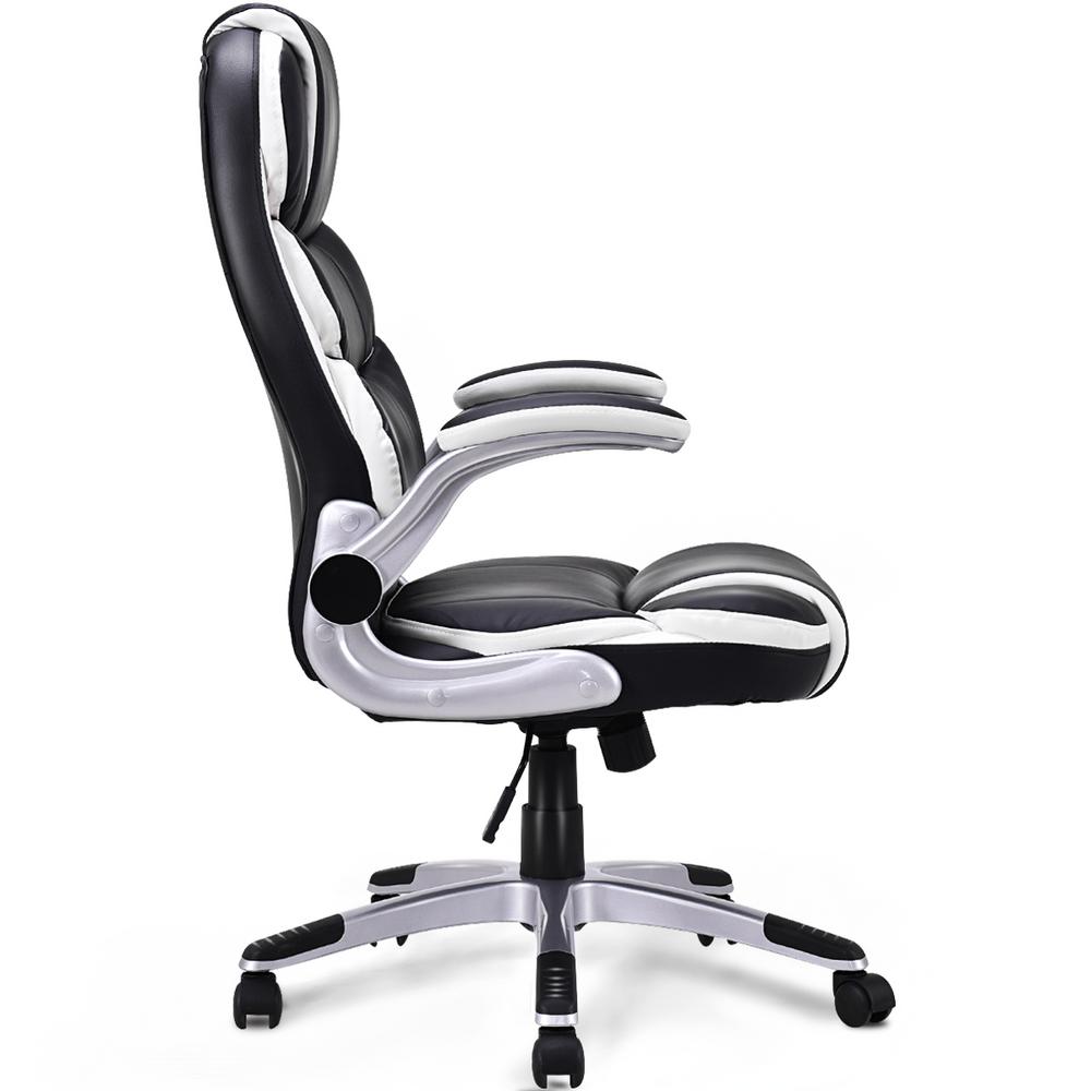 New High Back PU Leather Office Chair Ergonomic Executive Task Chair Swivel T96