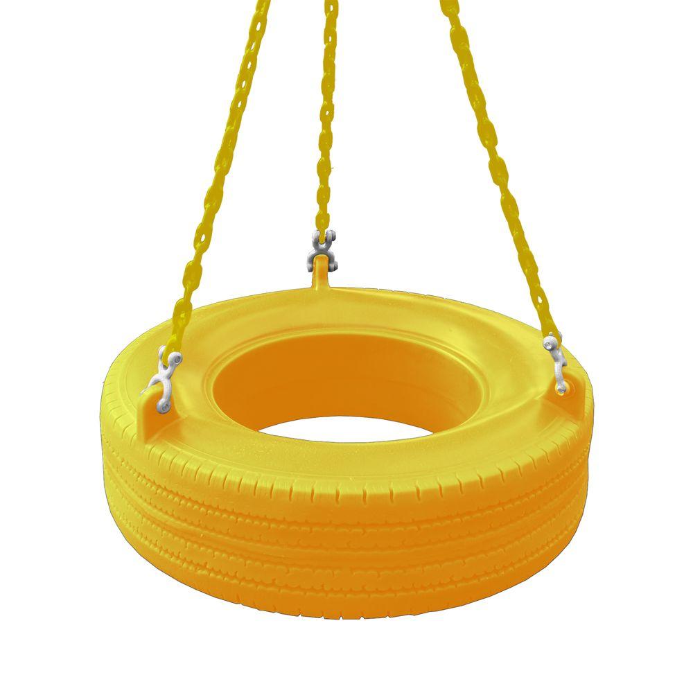 Gorilla Playsets Yellow 360 Turbo Tire Swing