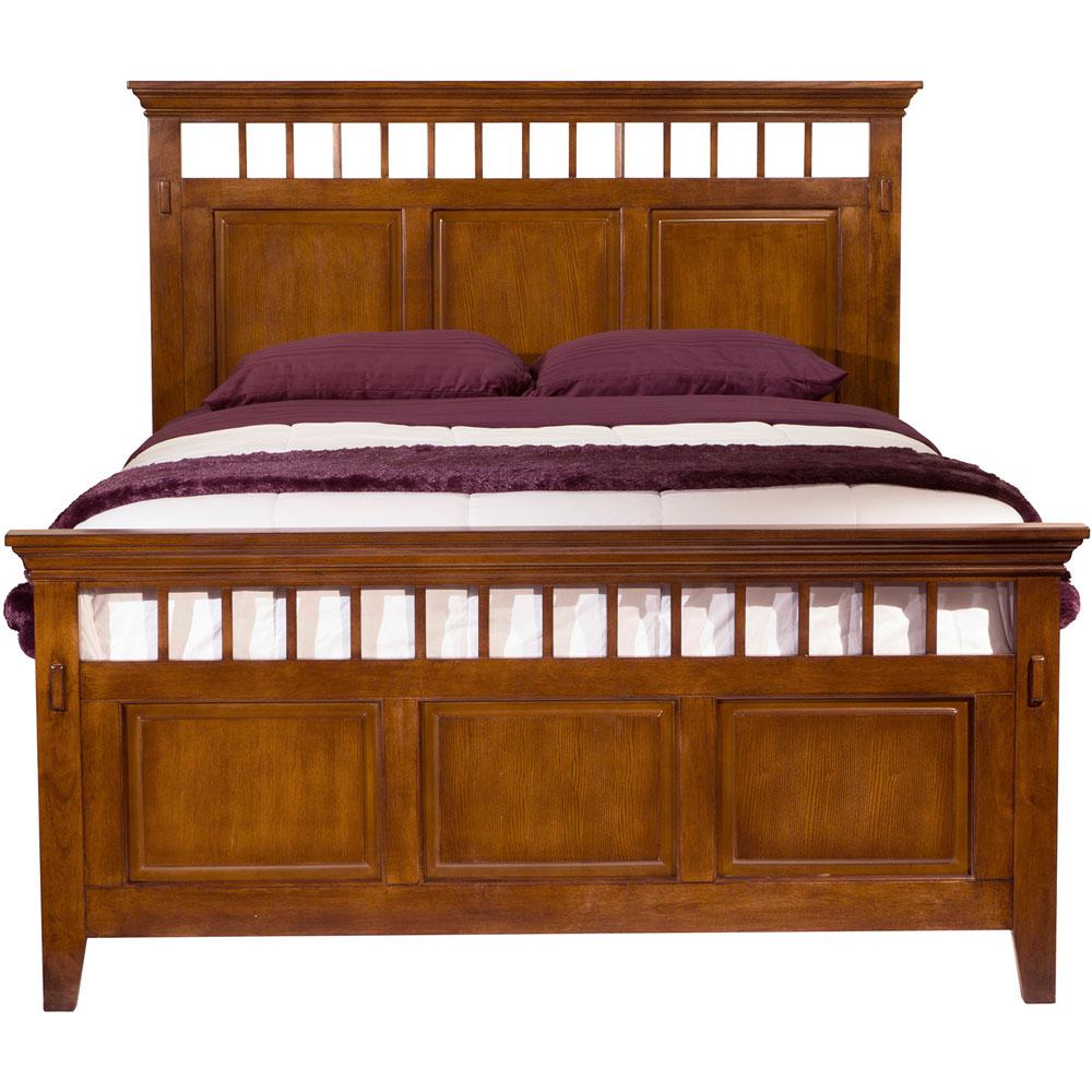 Cambridge Sadona Mission Oak Queen Bed 98129bqu The Home Depot Cambridge Sadona Mission Oak Queen Bed
