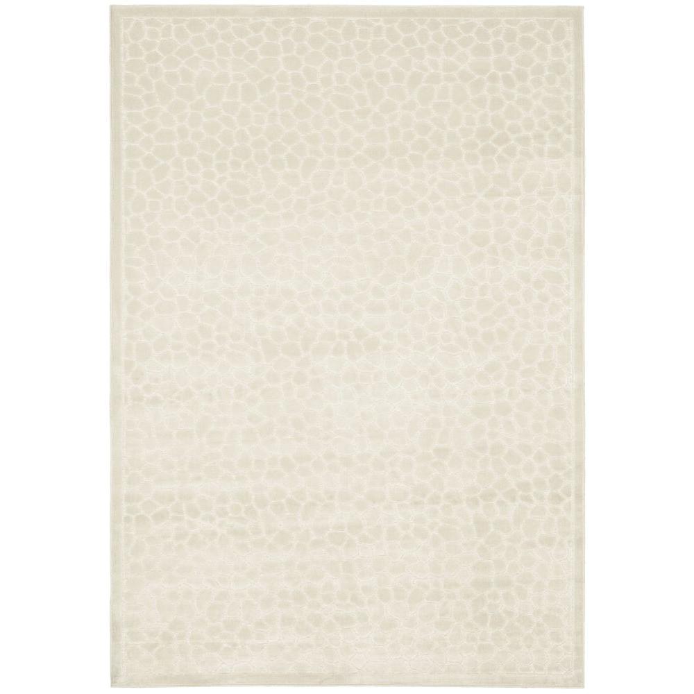 Martha Stewart Living Reptilian Cream 5 ft. 3 in. x 7 ft. 6 in. Area