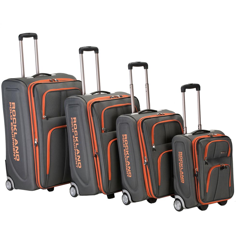 Rockland Rockland Expandable Luggage Varsity Polo Equipment 4-Piece ...