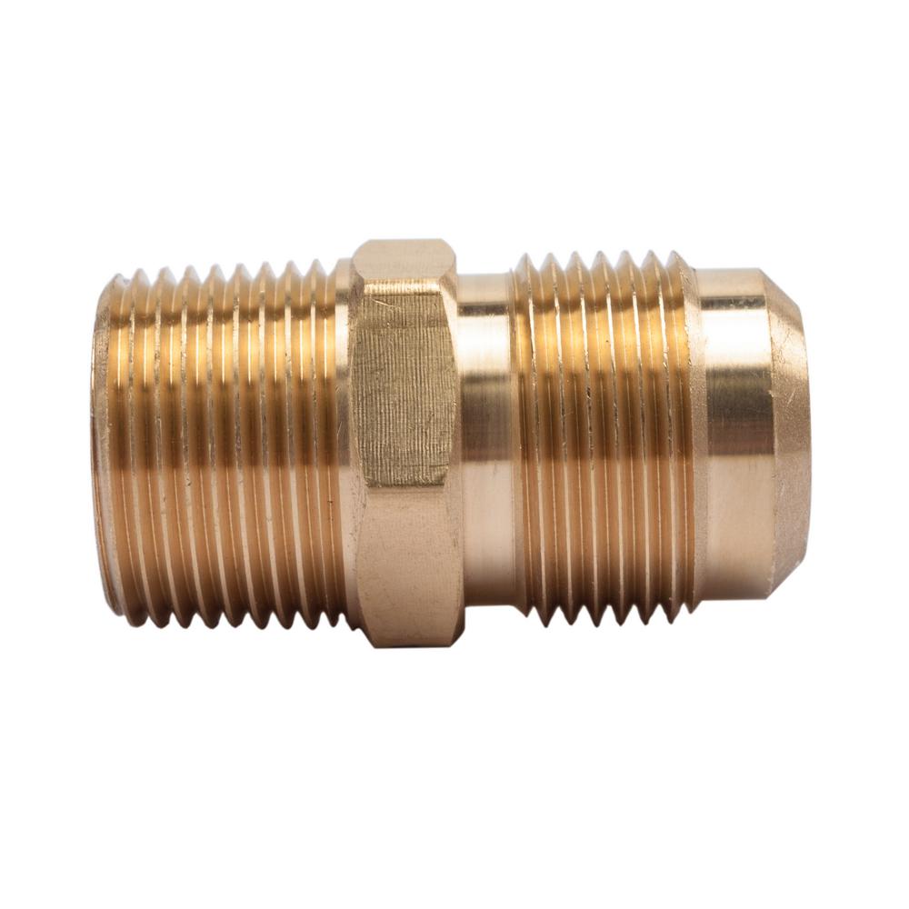 3/4 in. Flare x 3/4 in. MIP Brass Adapter Fitting (5-Pack)