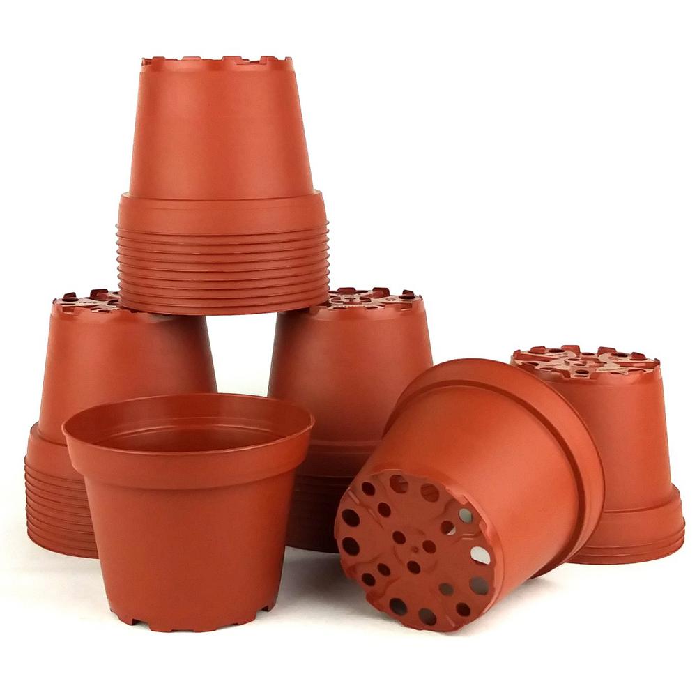 Terra Cotta Nursery Pots Planters The Home Depot Dia Terra Cotta Pots 35 Pack
