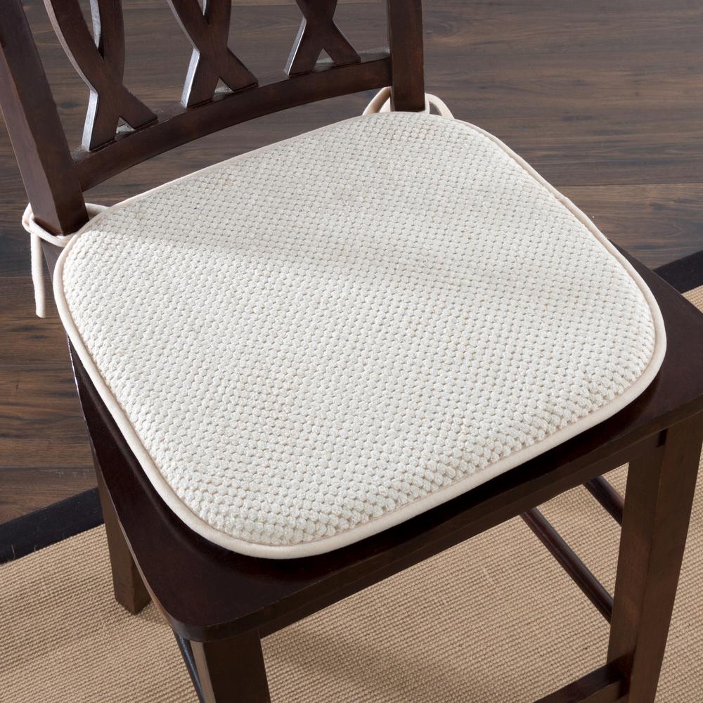 Beige Memory Foam Chair Pad 