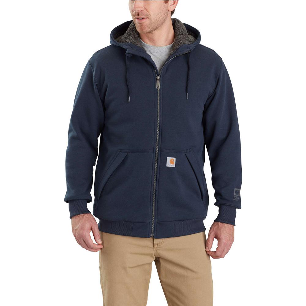 carhartt lined hooded zip sweatshirt