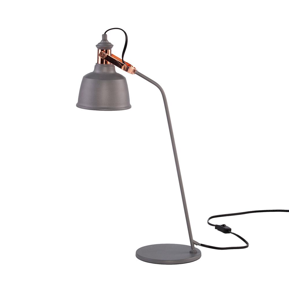 rose gold and grey table lamp