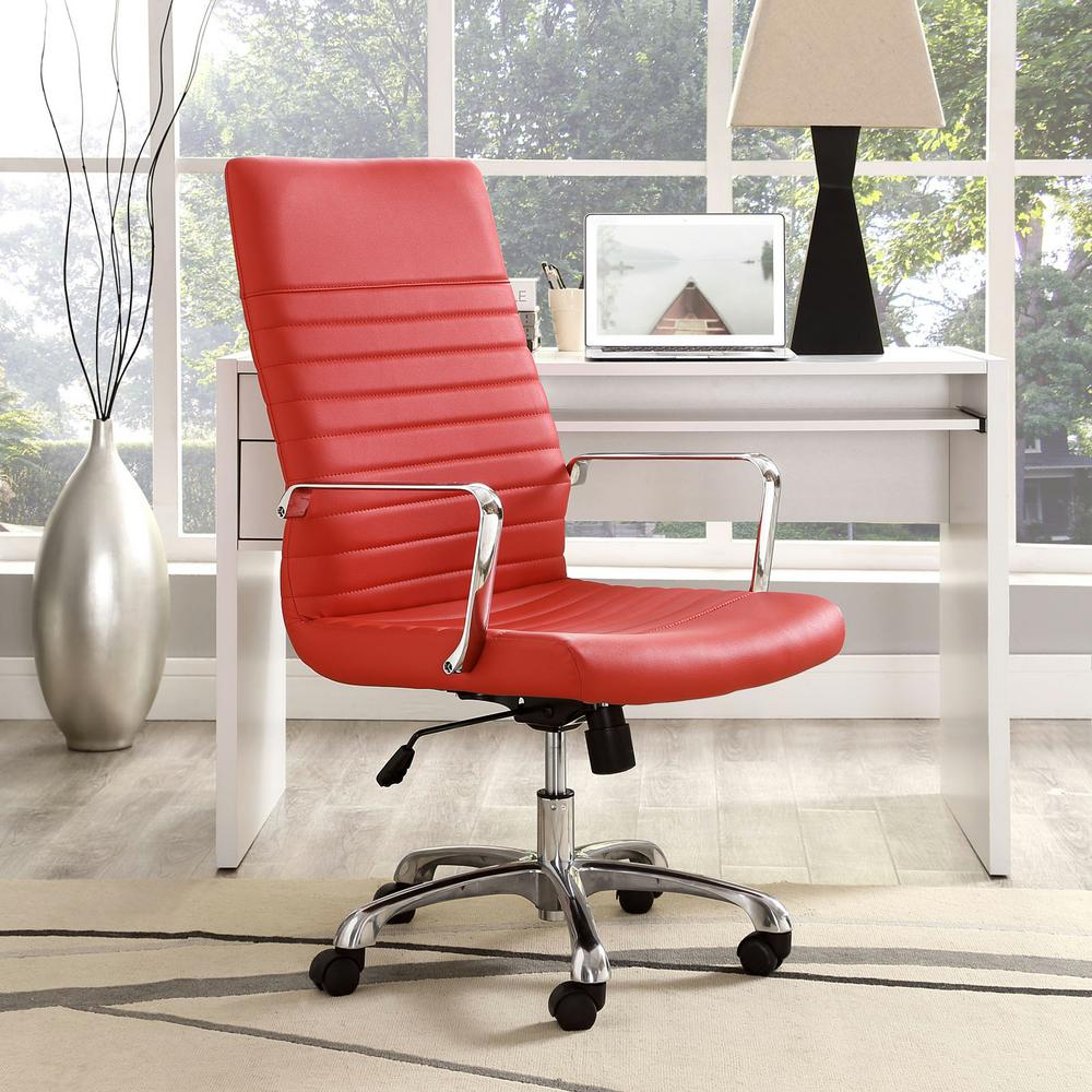 Executive Chair Office Desk Red Chairs Home Finesse Highback Office Chair In Red