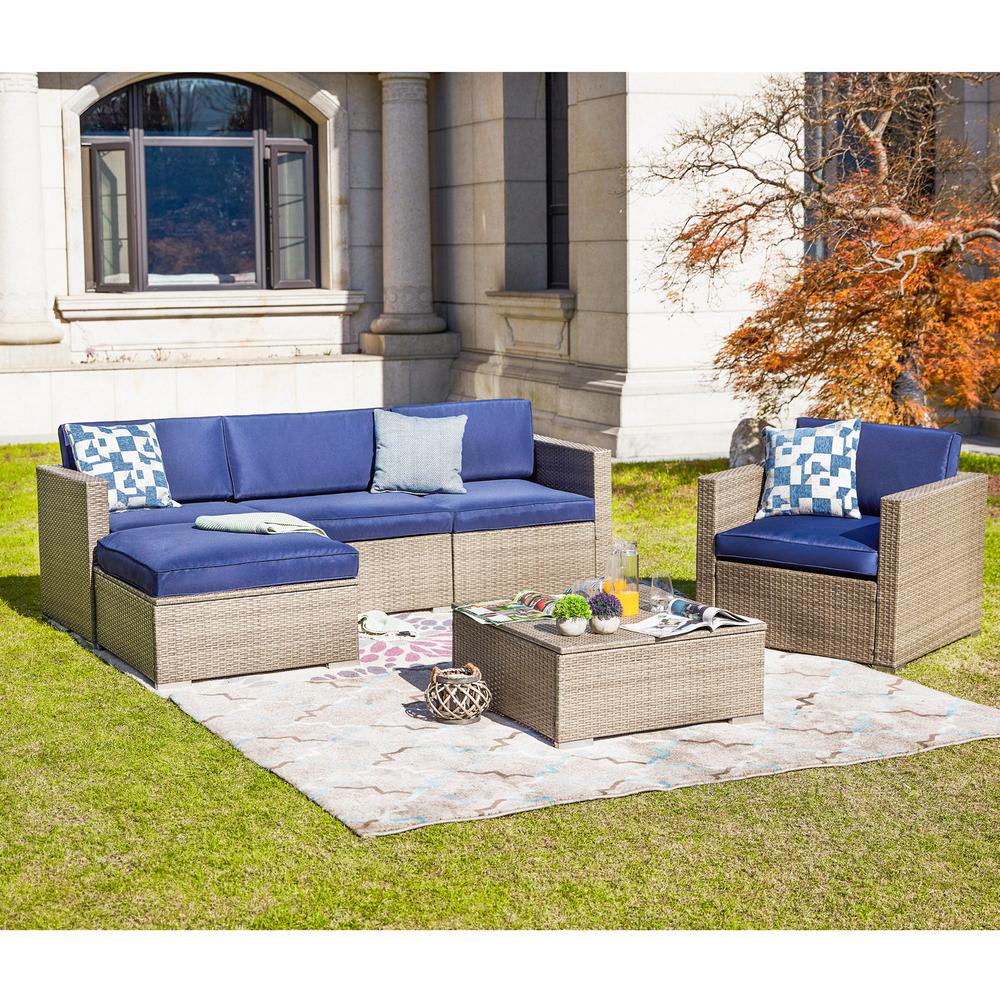 Arms Outdoor Sectionals Lounge Furniture The Home Depot Outdoor Lounge Furniture