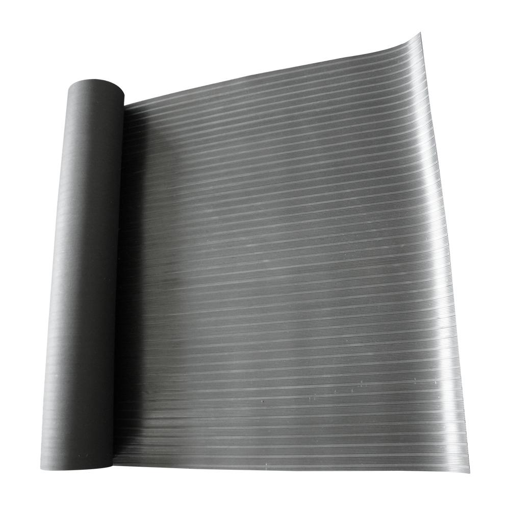 Rubber Cal Corrugated Composite Rib Black 1 8 In X 3 Ft X 10 Ft Rubber Flooring 03 167 W Co 10 The Home Depot