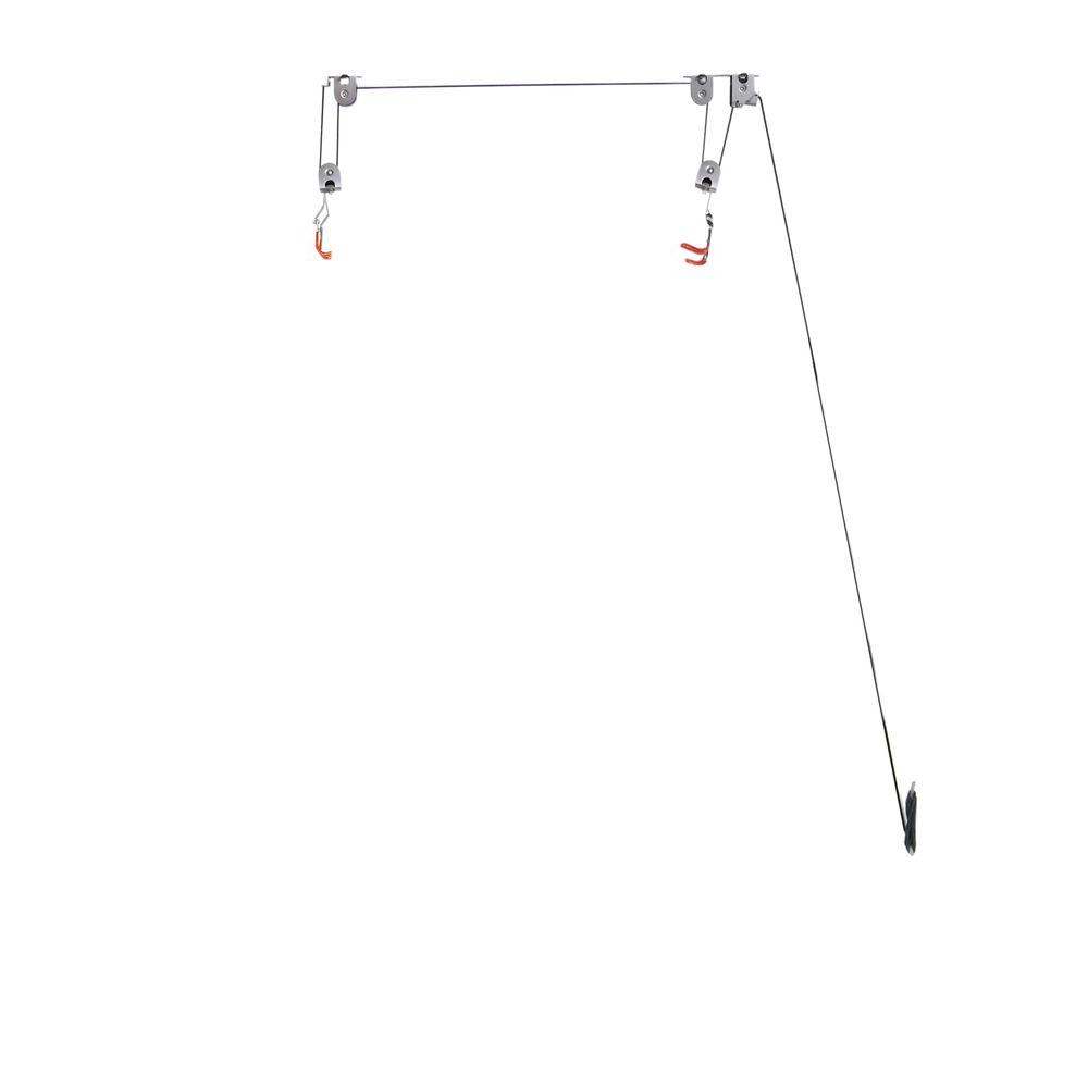 The Art Of Storage 28 In D X 18 In H X 26 In W 4 Hook Single Bike Ceiling Hoist