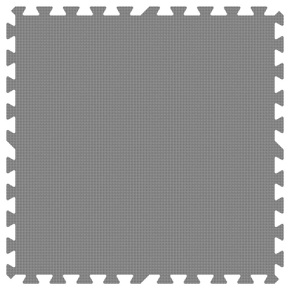 Groovy Mats Grey 24 in. x 24 in. Comfortable Mat (100 sq.ft. / Case