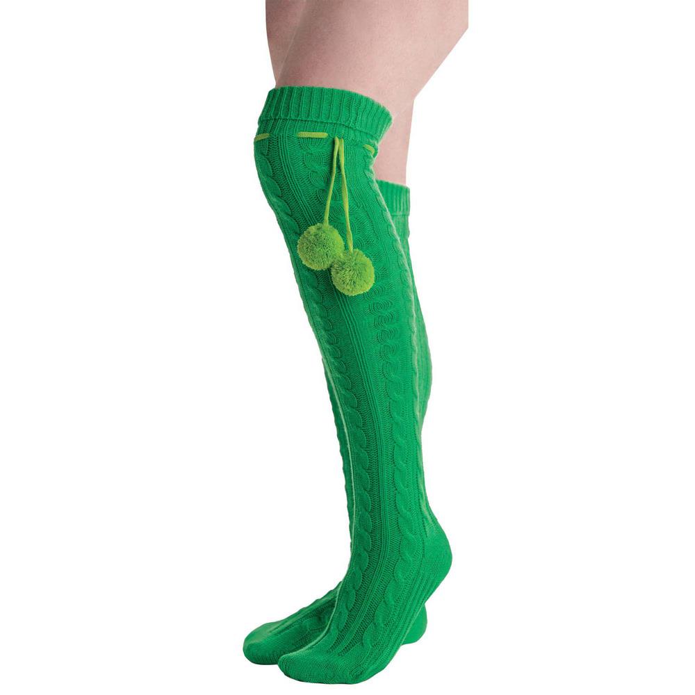 green boot socks