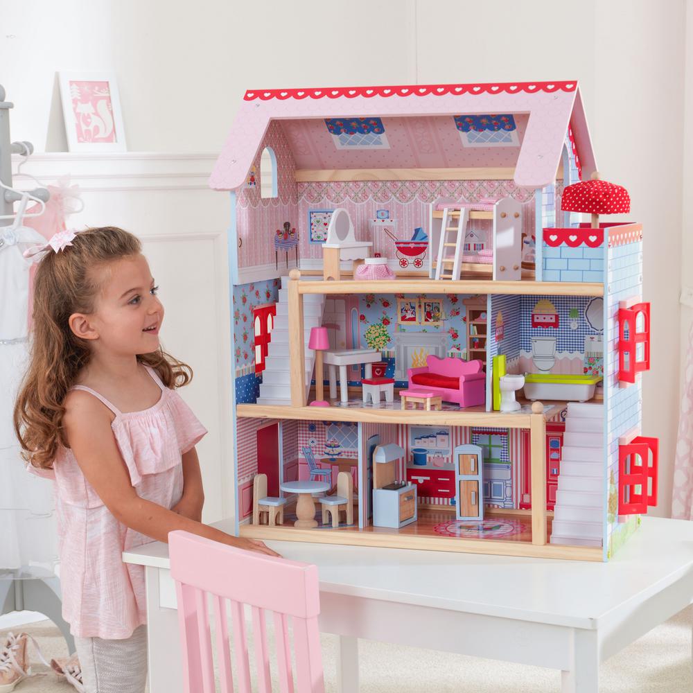 Kidkraft Chelsea Doll Cottage Play Set 65054 The Home Depot