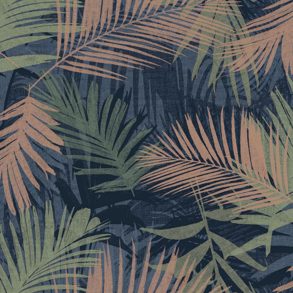 Graham Brown Jungle Glam Blue Green And Copper Removable