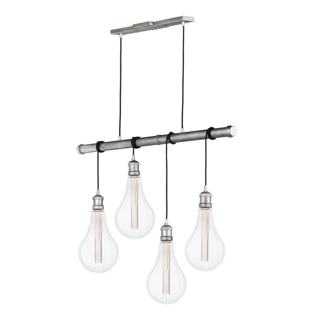 Maxim Lighting Early Electric 4 Light Weathered Zinc Pendant Maxim Lighting Early Electric 4 Light Weathered Zinc Pendant