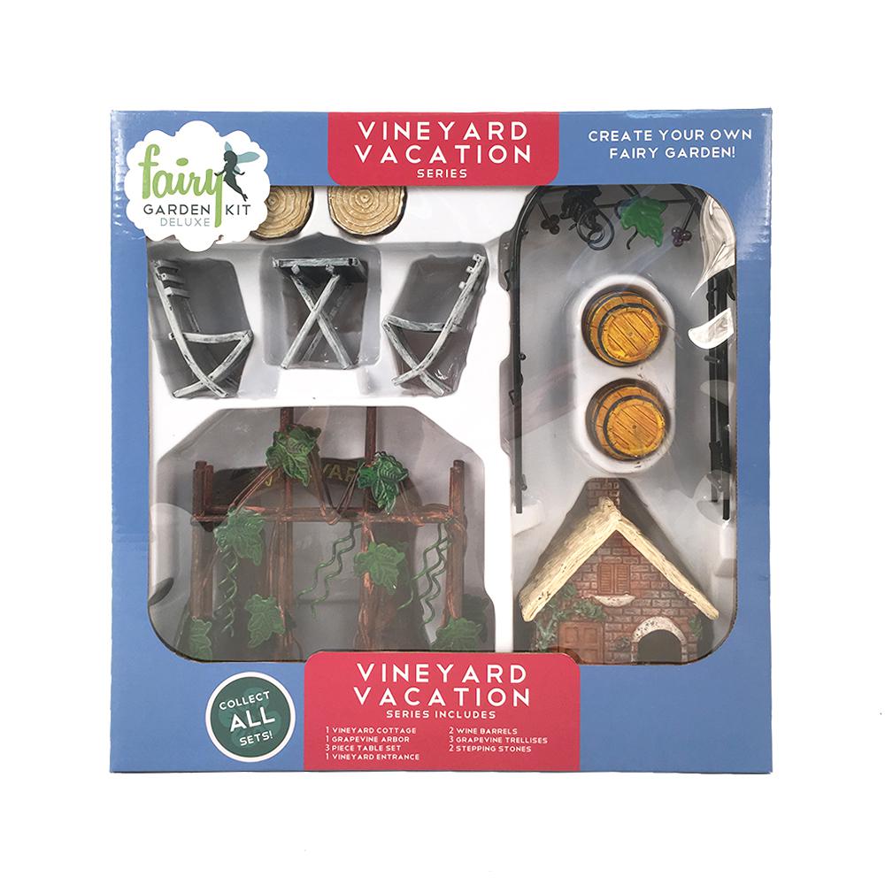 Arcadia Garden Products Statues Outdoor Decor The Home Vineyard Vacation Polyresin Fairy Garden Kit 13 Piece