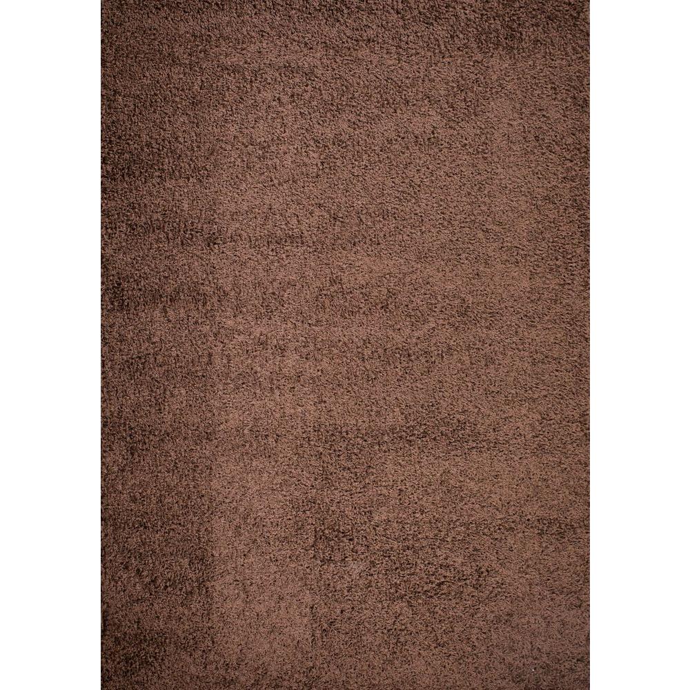 Concord Global Trading Gy Plain Brown 7 Ft X 9 Area Rug