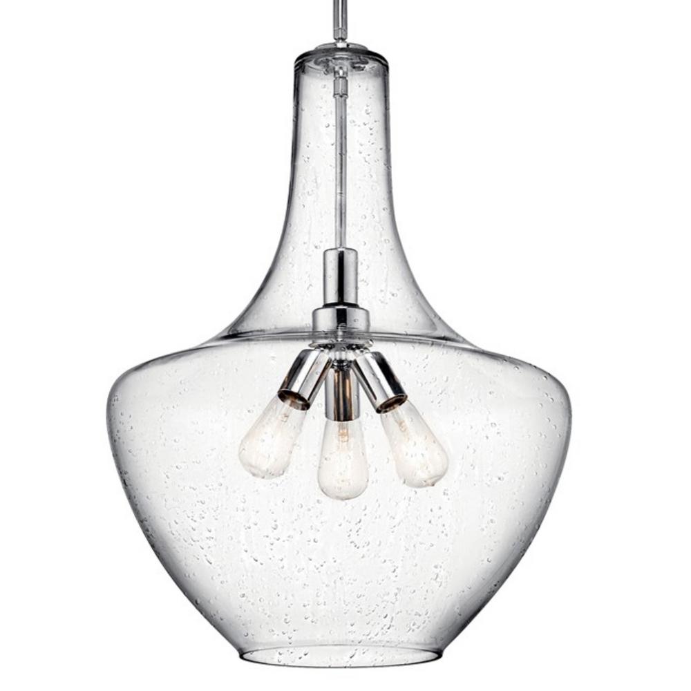 Kichler Everly 3 Light Chrome Bell Pendant With Clear Seeded Glass 42198ch The Home Depot - Seeded 5 Glass Bell Pendant Shade Kichler Everly 3 Light Chrome Bell Pendant With Clear Seeded Glass 42198ch The Home Depot - Seeded 5 Glass Bell Pendant Shade