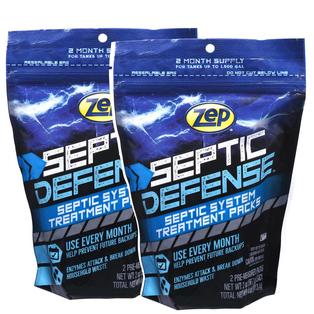 ZEP 4 oz. Septic System Treatment Powder Packet-ZSTP2 - The Home Depot