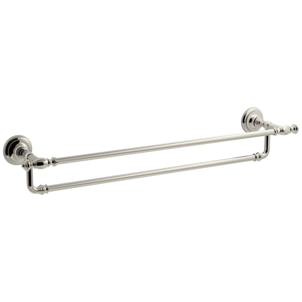 KOHLER Artifacts 24 in. Double Towel Bar in Vibrant Polished Nickel