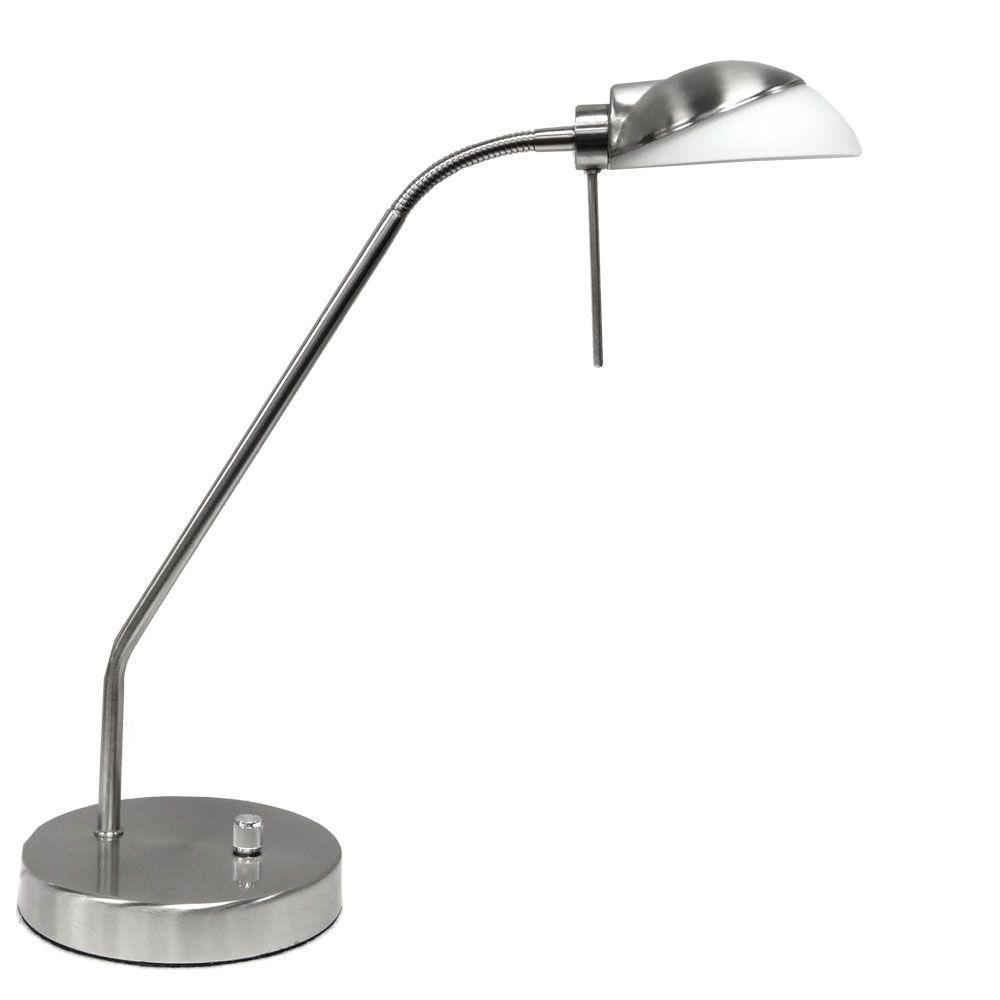 Filament Design Lina 19 In Satin Chrome Desk Lamp