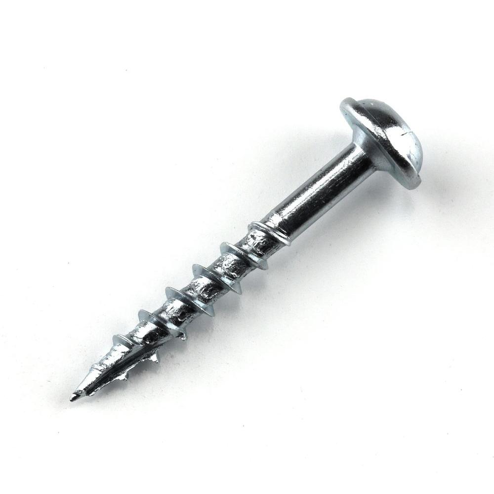 250 Count Kreg SPS-C1-250 1 Pan Head Coarse Thread Number 7 Zinc Coated Pocket Hole Screws