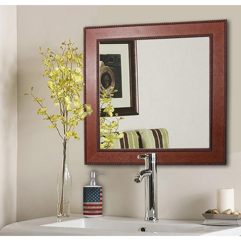 31 5 In X Western Rope Square Vanity Wall Mirror S050ml Western Rope Square Vanity Wall Mirror S050ml The Home Depot