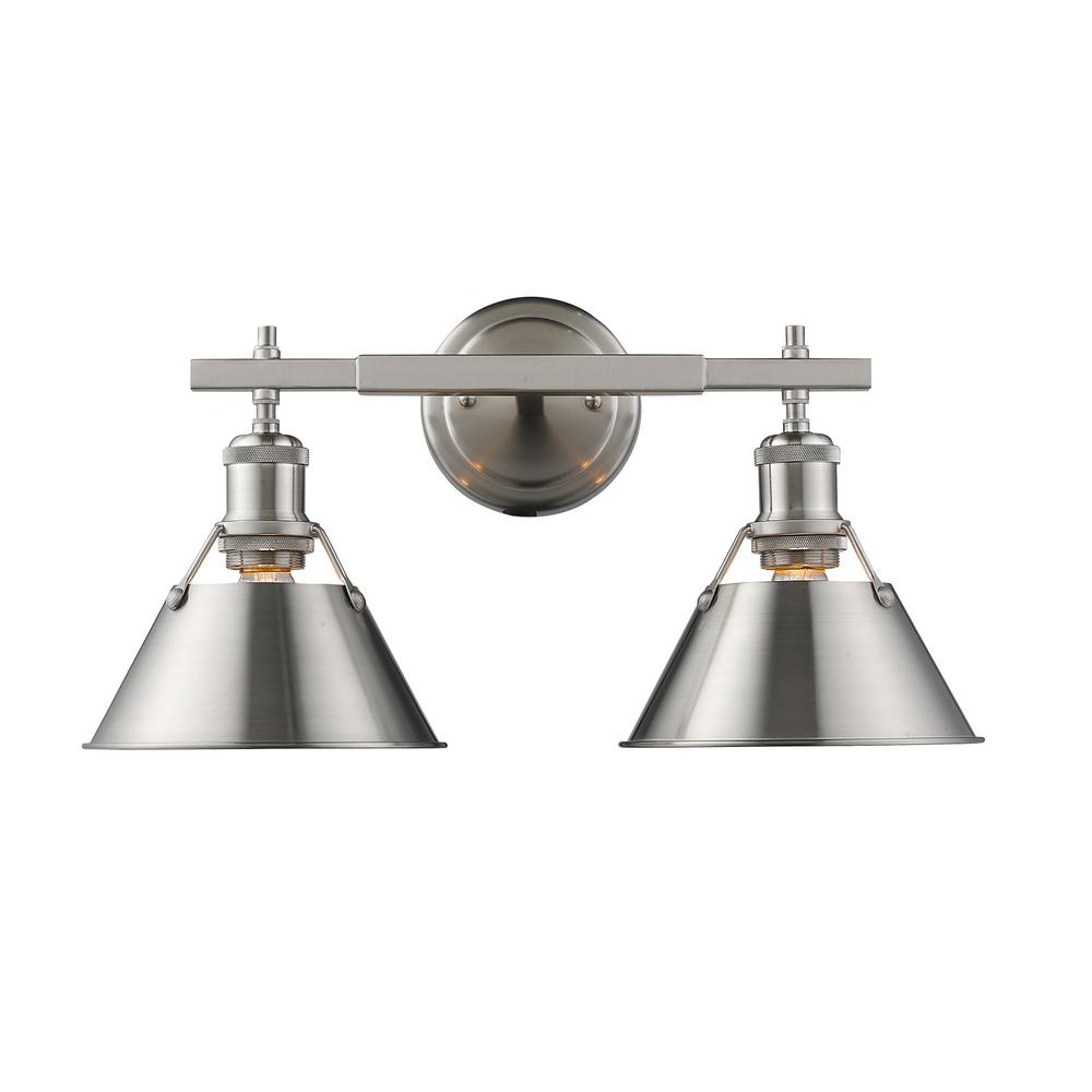 pewter damp rated vanity lighting lighting the home depot