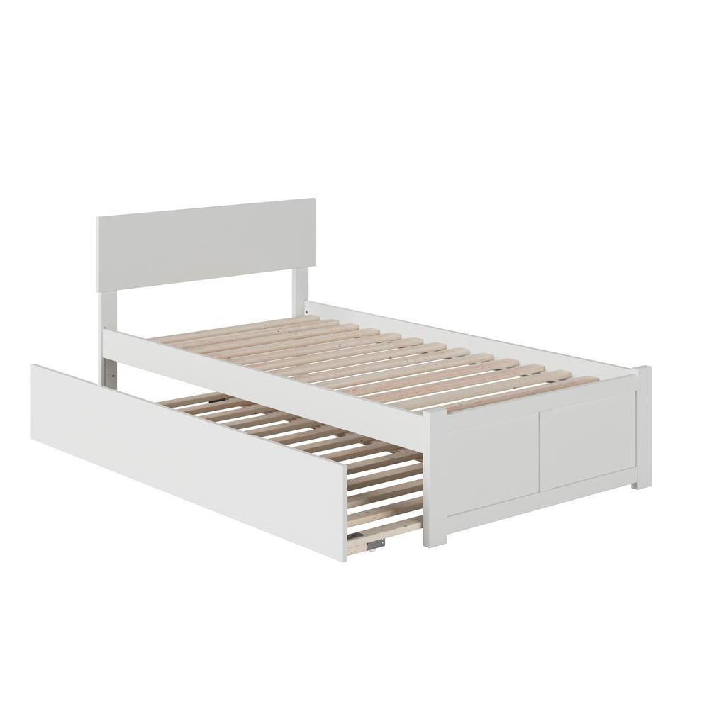 Atlantic Furniture Orlando Twin Extra Long Bed with Footboard and 