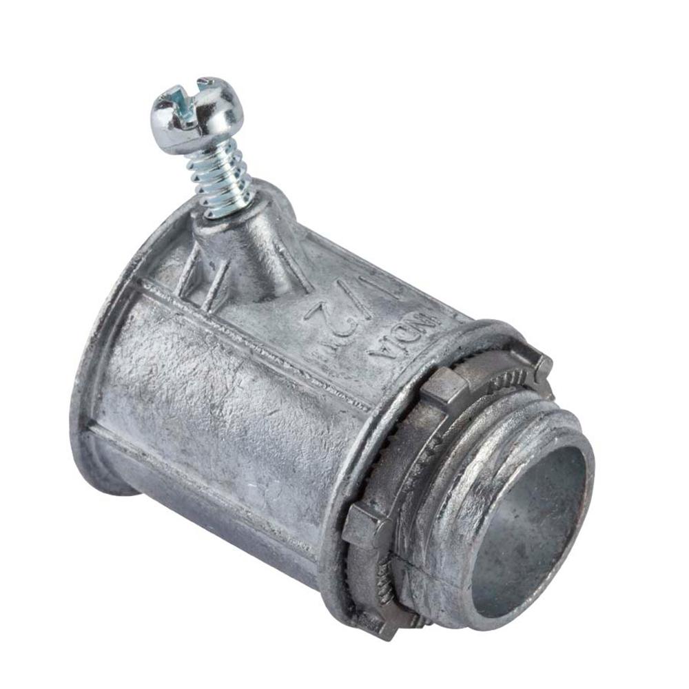 Halex 1/2 in. Flexible Metal Conduit (FMC) Set Screw Connector90481